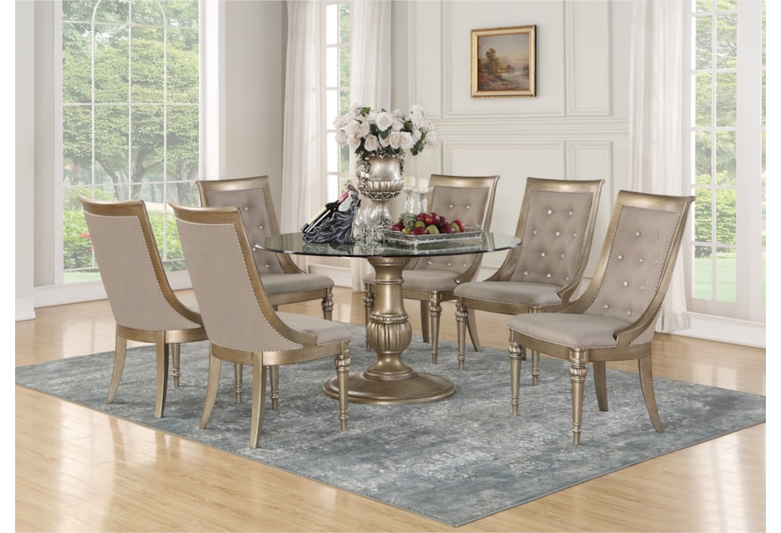 Flexsteel Wynwood Collection San Cristobal 7 Piece Round Dining San Cristobal 7 Piece Round Dining