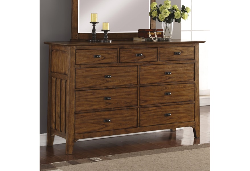 Flexsteel Wynwood Collection Sonora W1034 860 Mission Dresser With