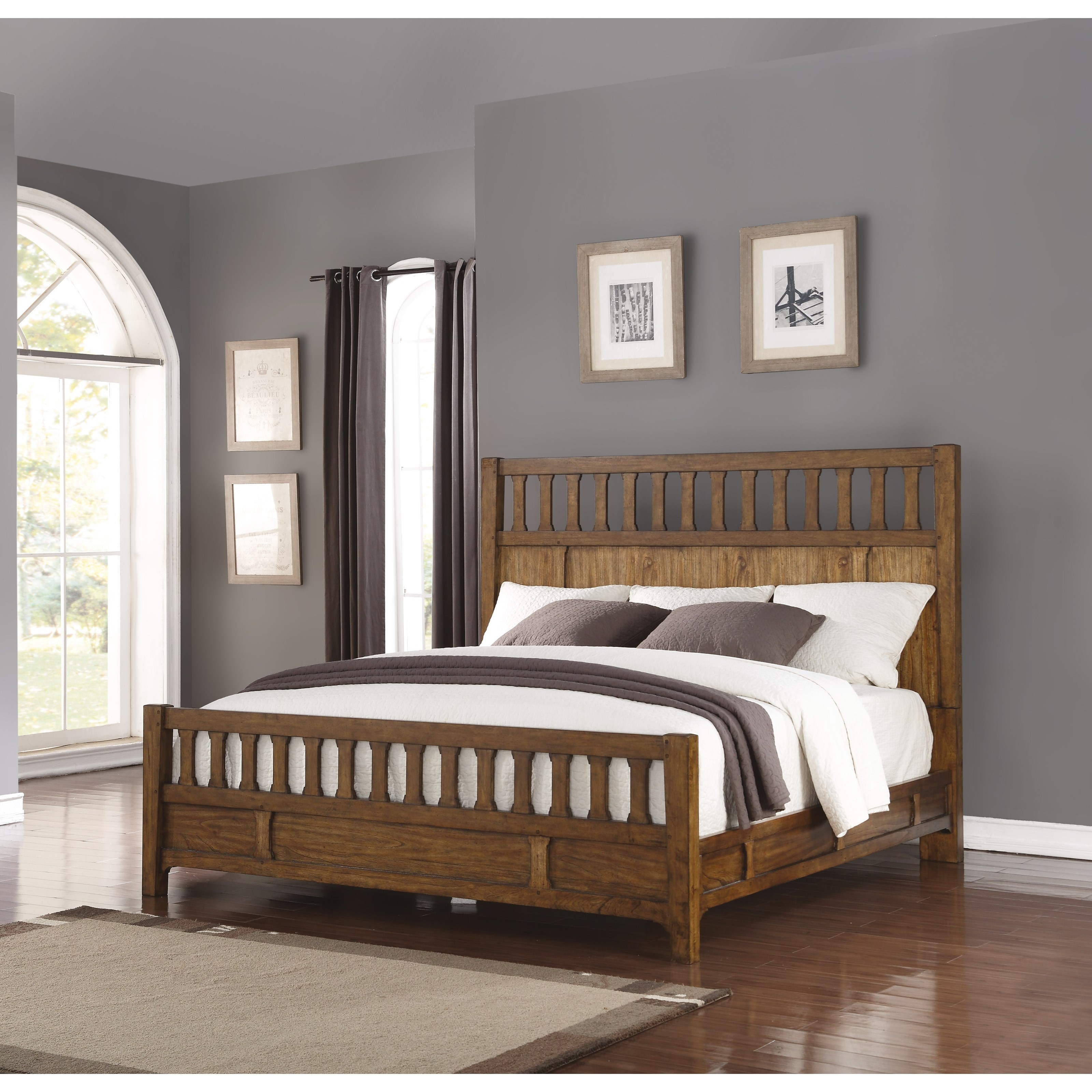 Flexsteel Wynwood Collection Sonora Mission King Panel Bed