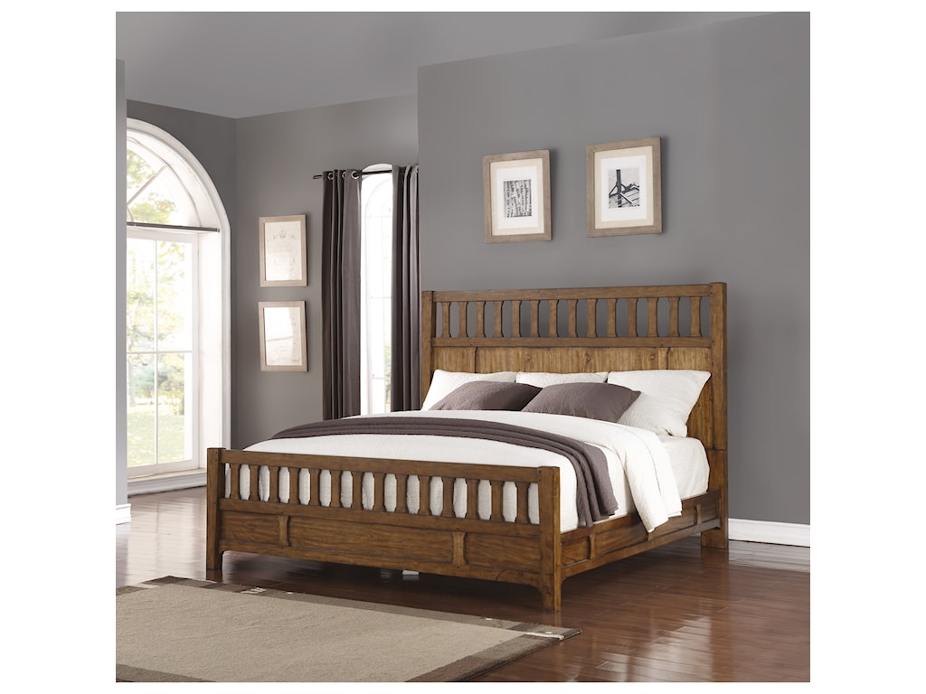 Flexsteel Wynwood Collection Sonora Mission King Panel Bed