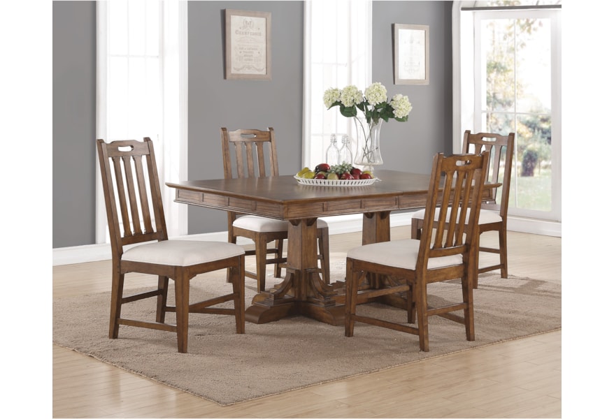 Sonora Mission Rectangular Dining Table And Upholstered Chair Set With Removable Leaves By Flexsteel Wynwood Collection At Dunk Bright Furniture Sonora Mission Rectangular Dining Table And Upholstered Chair Set With Removable Leaves By Flexsteel Wynwood Collection At Dunk Bright Furniture