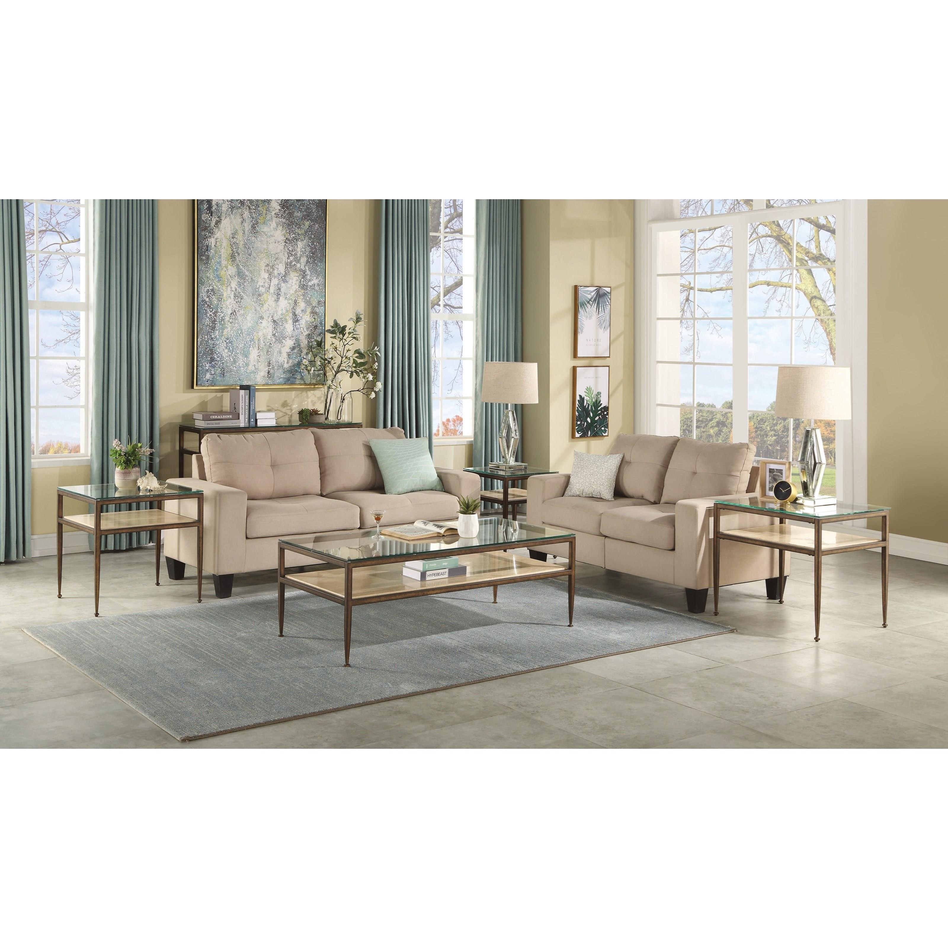 Flexsteel Wynwood Collection Venice W1078 031 Transitional Rectangular Cocktail Table With Glass Top Pilgrim Furniture City Cocktail Coffee Tables