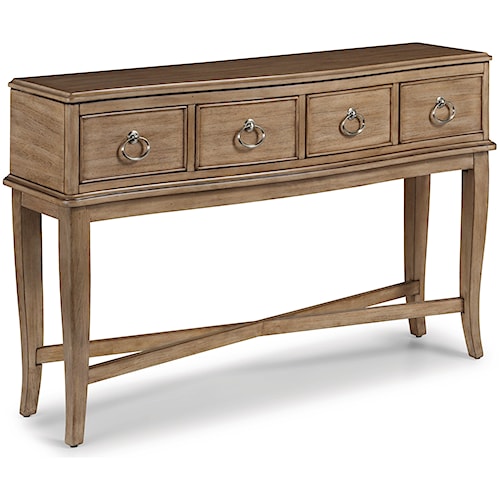 Flexsteel Wynwood Collection Miramar Transitional Sofa Table With Flexsteel Wynwood Collection Miramar Transitional Sofa Table With Four Drawers
