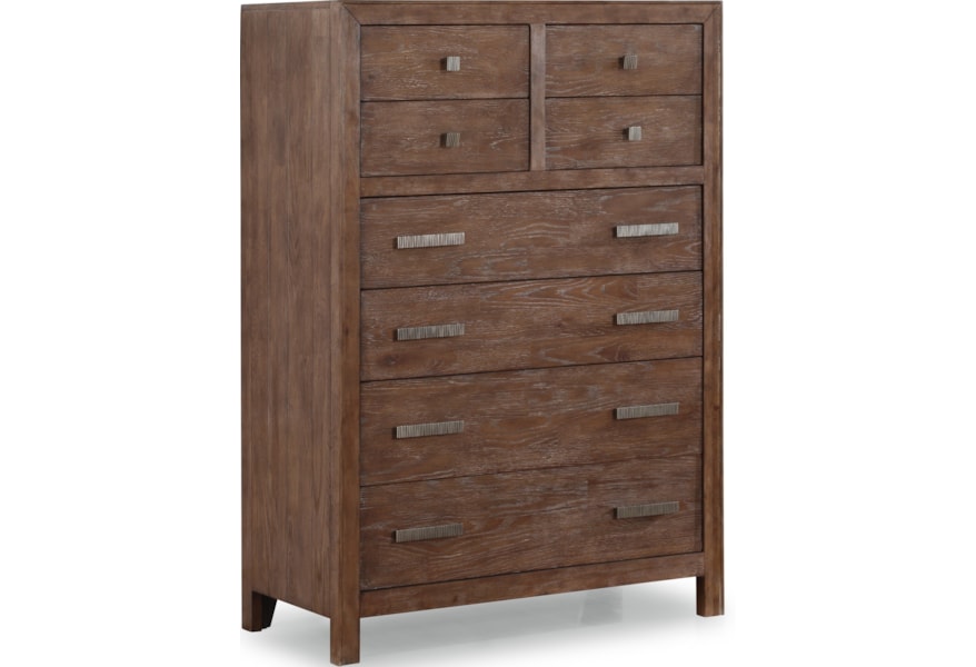 Flexsteel Wynwood Collection Hampton Bedroom Group Rustic 8 Drawer
