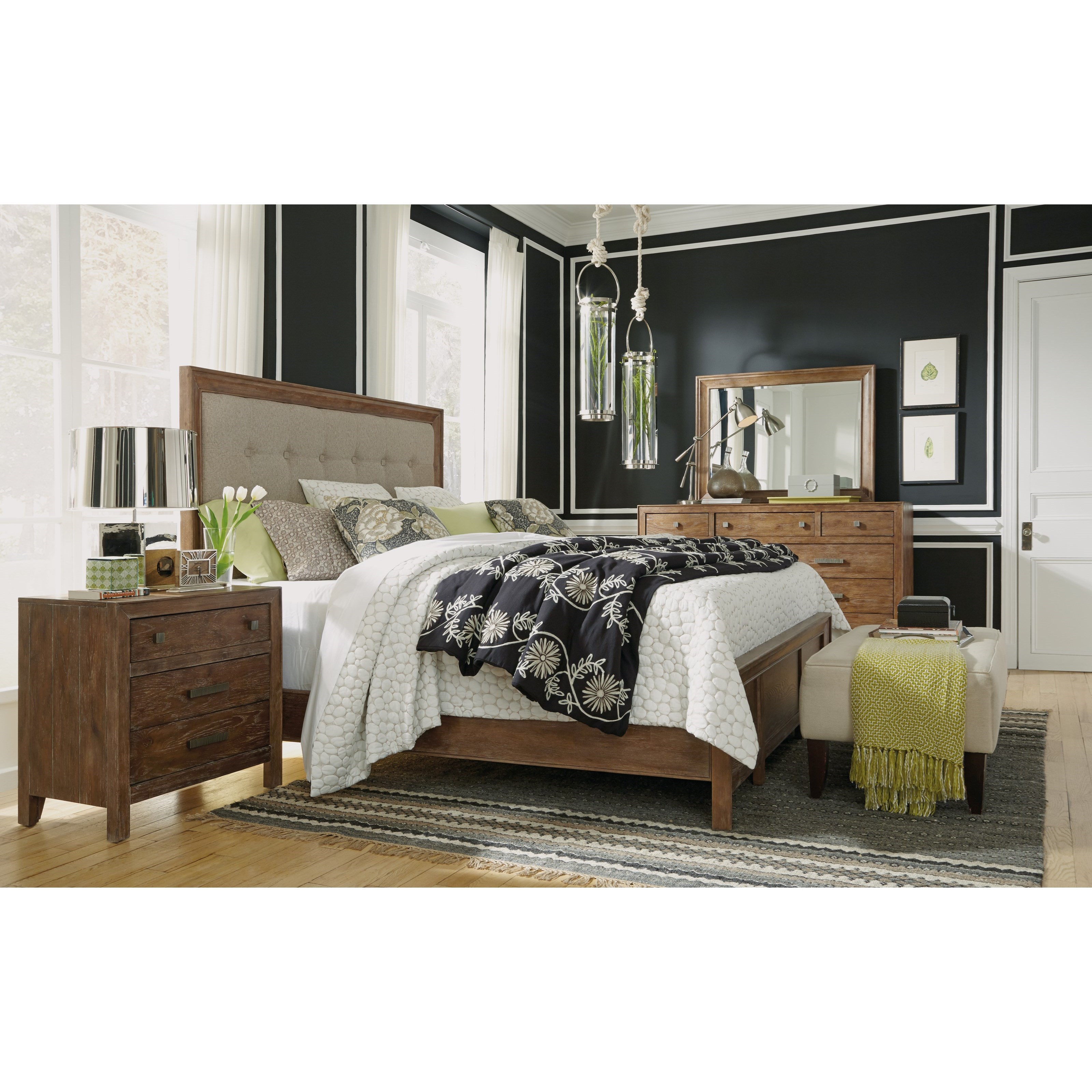 Flexsteel Wynwood Collection Hampton Bedroom Group Rustic