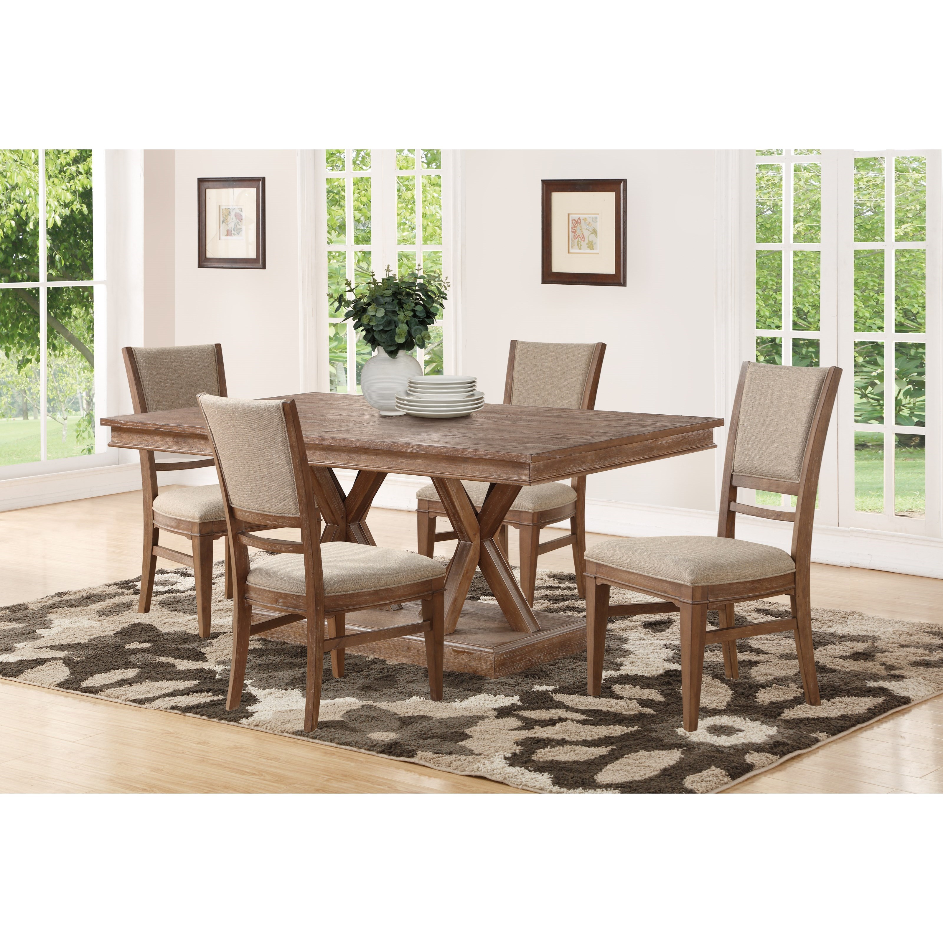 Wynwood A Flexsteel Company Hampton Dining Group Rustic 5 Pc