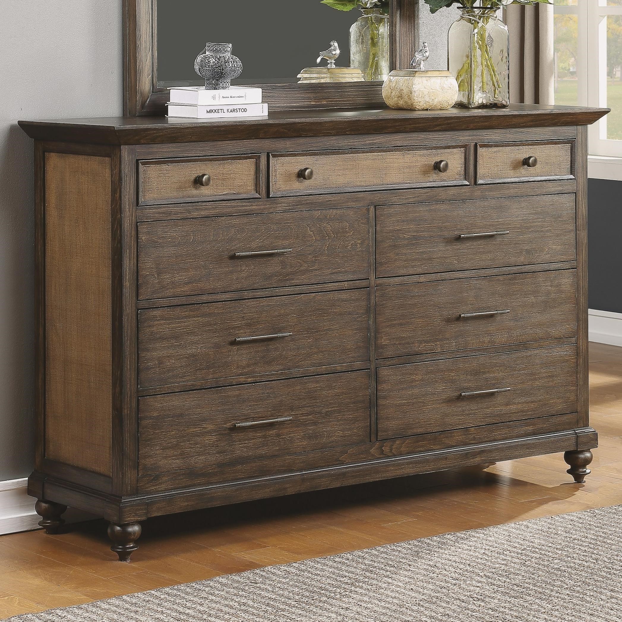 Flexsteel Wakefield Traditional Dresser With Jewelry Tray Crowley Furniture Mattress Dressers