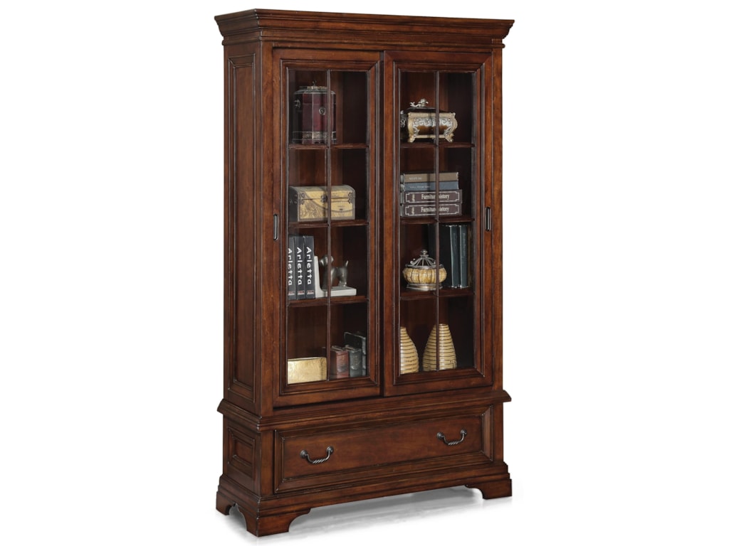 Flexsteel Wynwood Collection Woodlands Traditional Sliding Door Flexsteel Wynwood Collection Woodlandssliding Door Bookcase