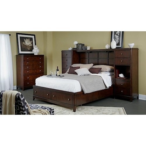 folio 21 edenfield queen wall storage bed with 2 pier chests folio 21 edenfield queen wall storage bed with 2 pier chests