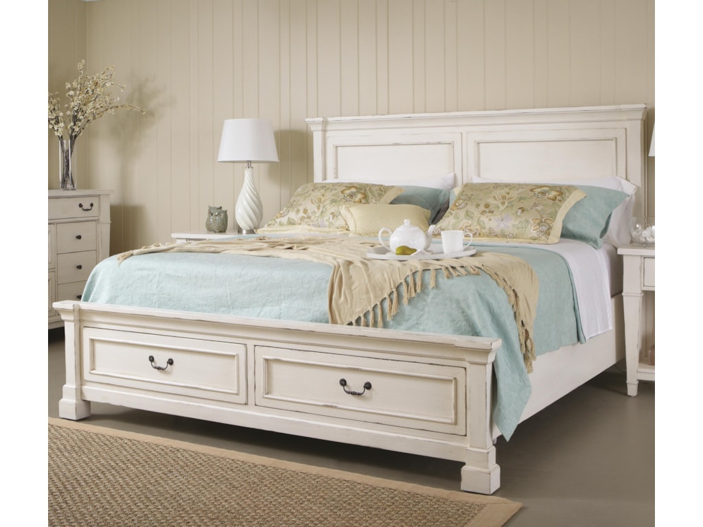 Folio 21 Stoney Creek Queen Panel Bed W Storage Footboard Zaks Folio 21 Stoney Creek Queen Panel Bed W Storage Footboard Zaks