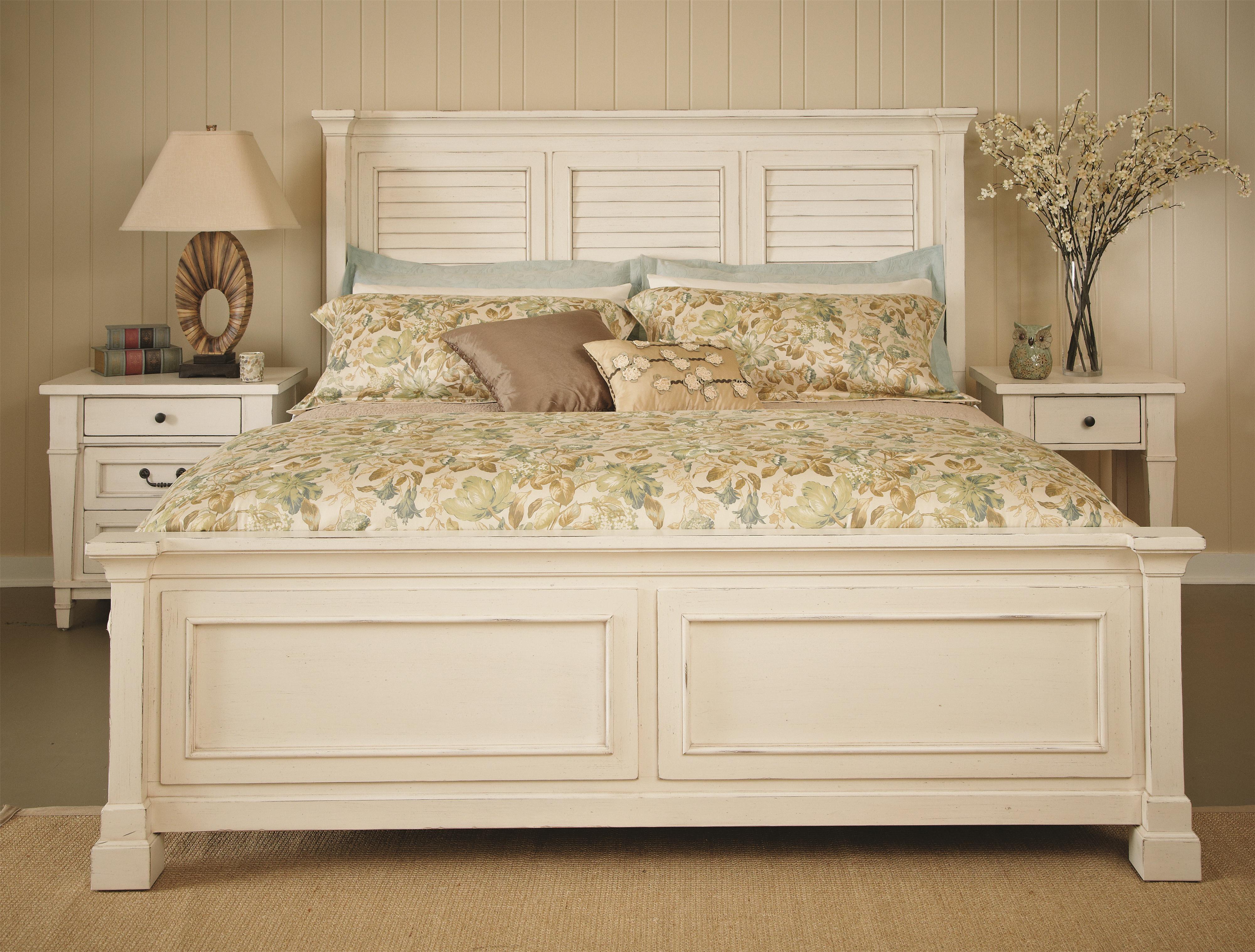 Astoria Queen Bed With Shutter Headboard And Panel Footboard Walker S Furniture Panel Beds