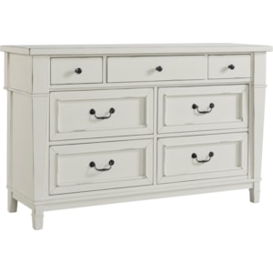 Folio 21 Stoney Creek Youth Cottage Style Dresser In Antique White Finish Wilson S Furniture Dressers