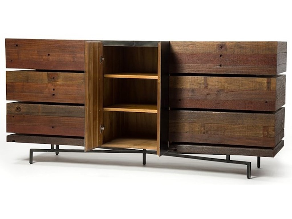 Four Hands Bina Morrisey Dresser Made With Distressed Wood Reeds