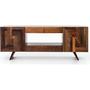 Interior Style Bina Rex Modern Media Cabinet W Reclaimed Wood Sprintz Furniture Tv Stands