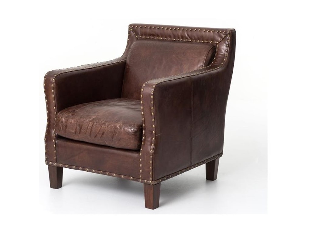Four Hands Carnegie Ccar D9 Alcott Club Chair With Cigar Upholstered Four Hands Carnegiealcott Club Chair