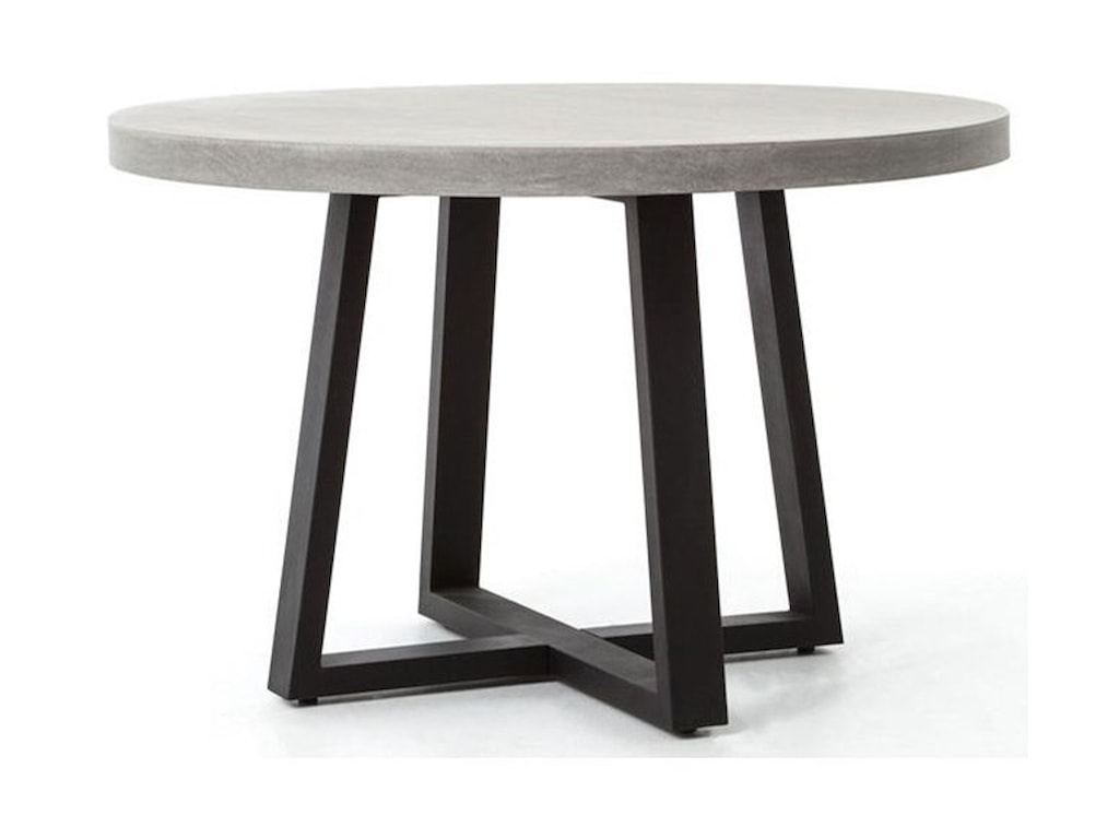 Four Hands Constantine Cyrus 48 Round Dining Table With Iron Base Four Hands Constantine Cyrus 48 Round Dining Table With Iron Base