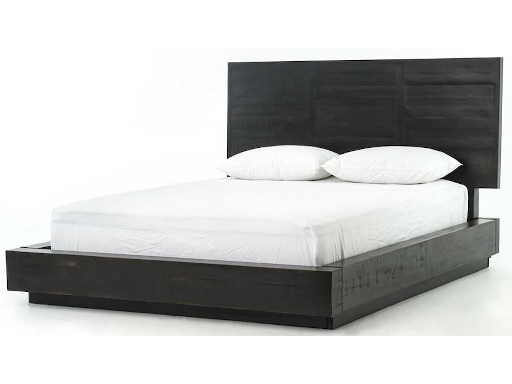Hadley Suki Queen Low Profile Bed In Burnished Black By Four Hands At Belfort Furniture Hadley Suki Queen Low Profile Bed In Burnished Black By Four Hands At Belfort Furniture