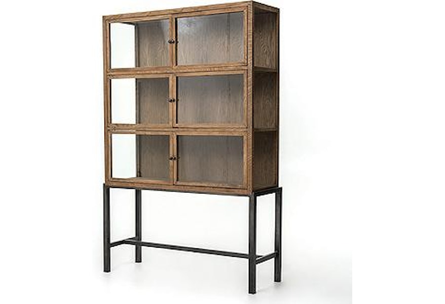 Four Hands Irondale Spencer Curio Cabinet With 3 Shelves Belfort