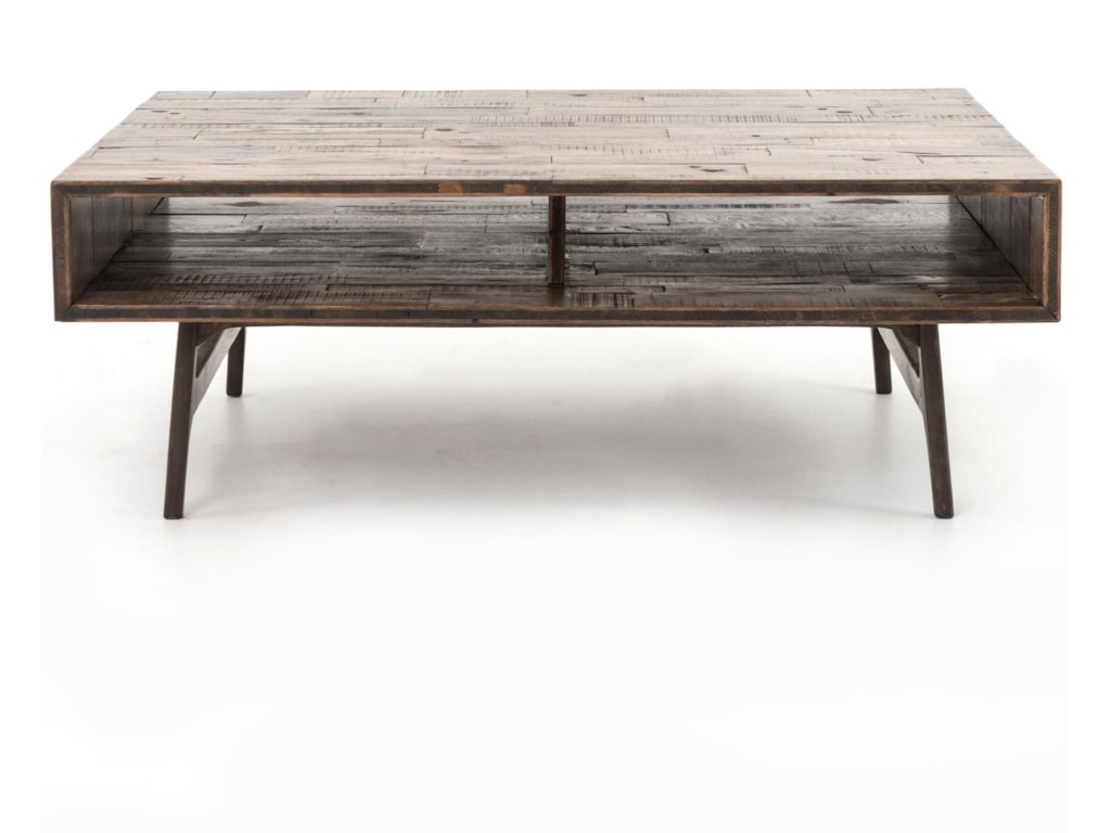 Four Hands Wesson Nico Coffee Table With Open Compartments Four Hands Wessonnico Coffee Table