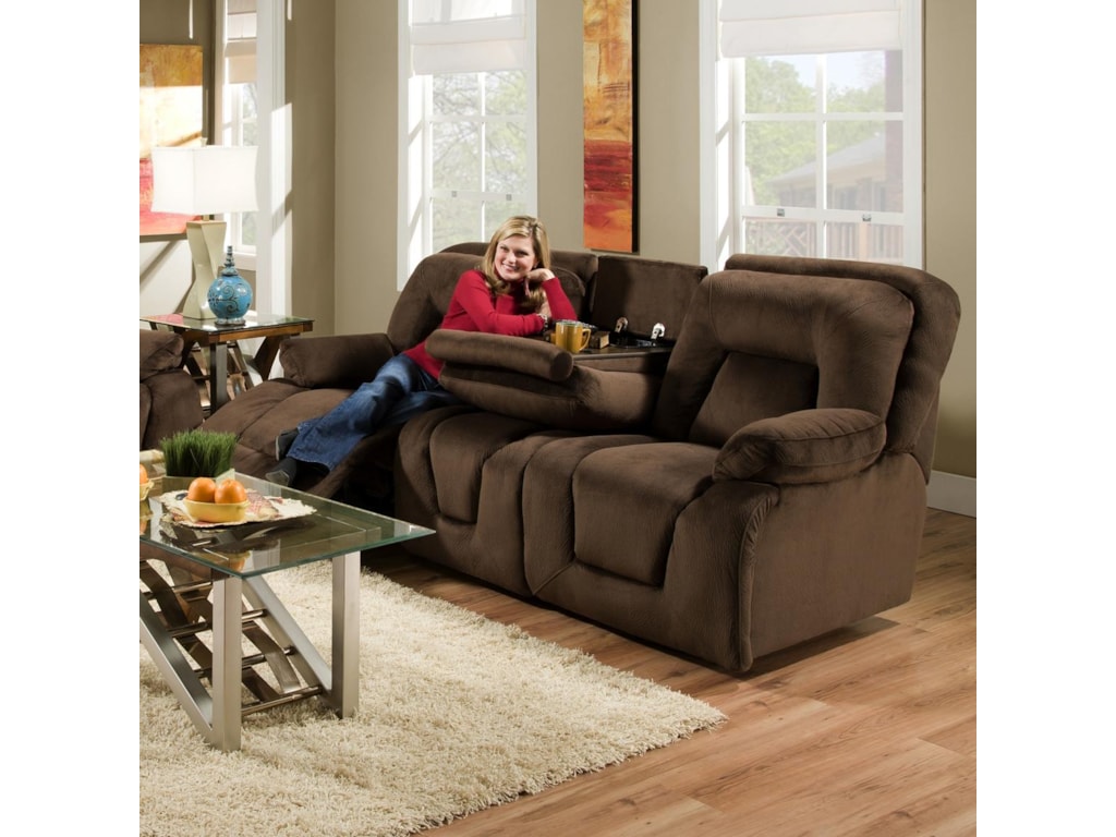Franklin 473 Double Reclining Sofa With Drop Down Table For Franklin 473 Double Reclining Sofa With Table