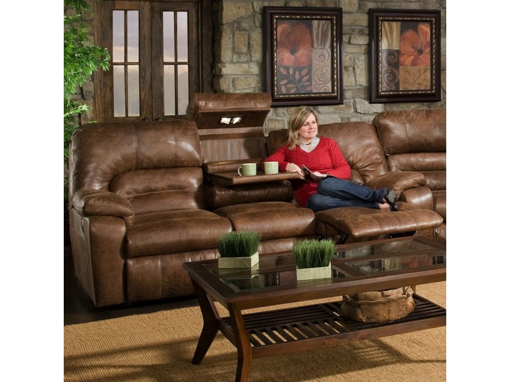 Franklin 596Sofa with Lights, Drawer and Storage