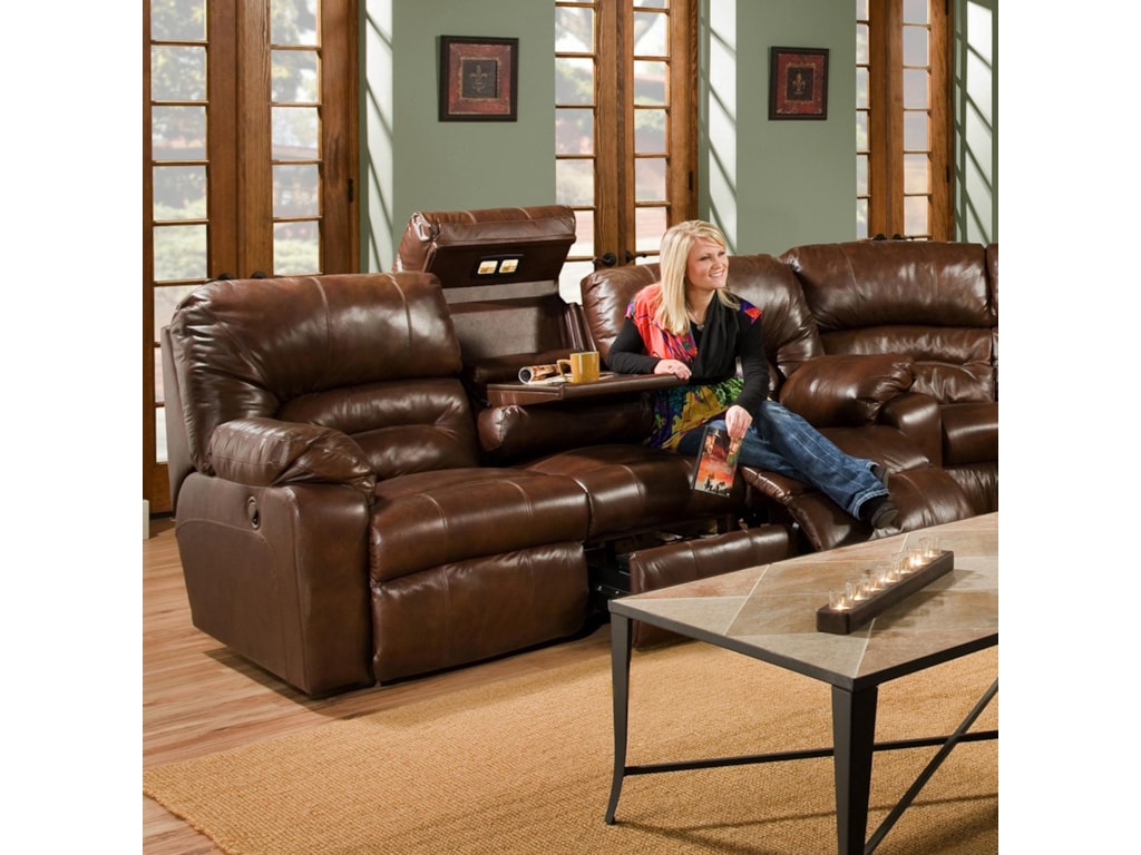 Franklin 596 Motion Sofa With Lights Storage Drawer Olinde S Franklin 596sofa With Lights Drawer And Storage