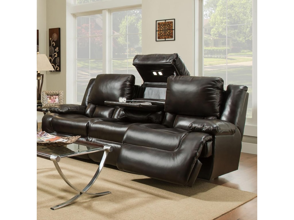Franklin Excalibur 74344 Reclining Sofa With Adjule Franklin Excalibur Reclining Sofa With Tech Gadgets