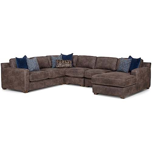 Franklin Jameson Contemporary Five Piece Sectional With Chaise Franklin Jameson Contemporary Five Piece Sectional With Chaise
