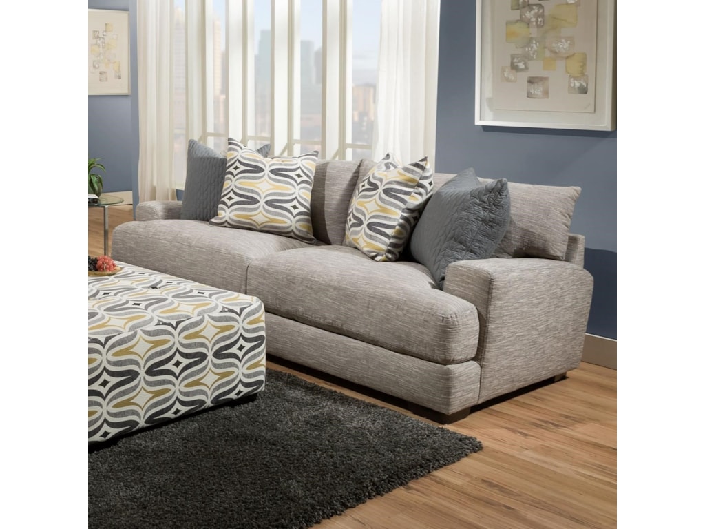 Barton Sofa With Two Seat Cushion Construction By Franklin At Howell Furniture