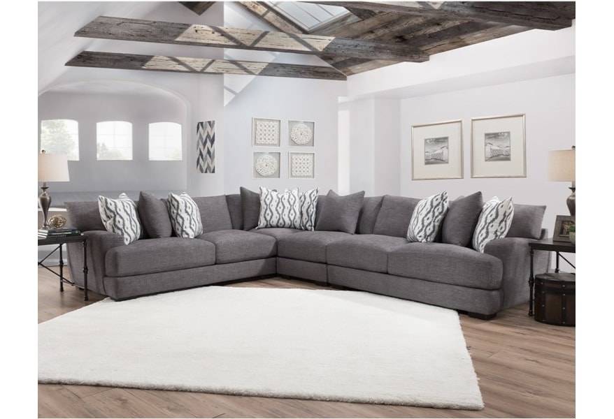 Franklin Journey Sectional Sofa With 5 Seats Virginia Furniture Franklin Journey Sectional Sofa With 5