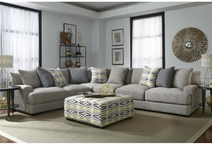 Franklin Barton Sectional Sofa With 5 Seats Virginia Furniture Franklin Barton Sectional Sofa With 5