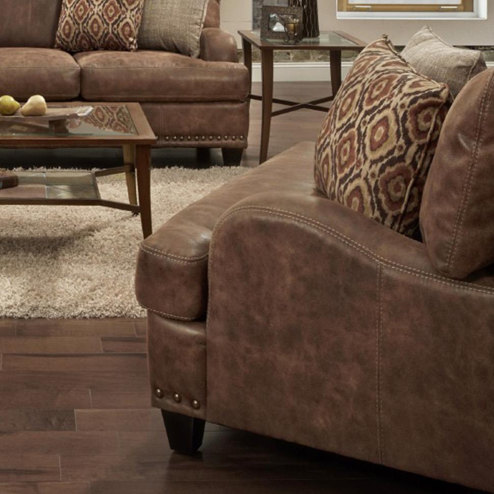 Franklin 848 Chair And A Half With Traditional Style Wilcox Furniture Upholstered Chairs