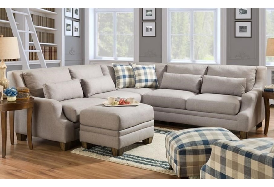 Franklin 850 Contemporary L Shaped Sectional With Low Track Franklin 850 Contemporary L Shaped Sectional With Low Track