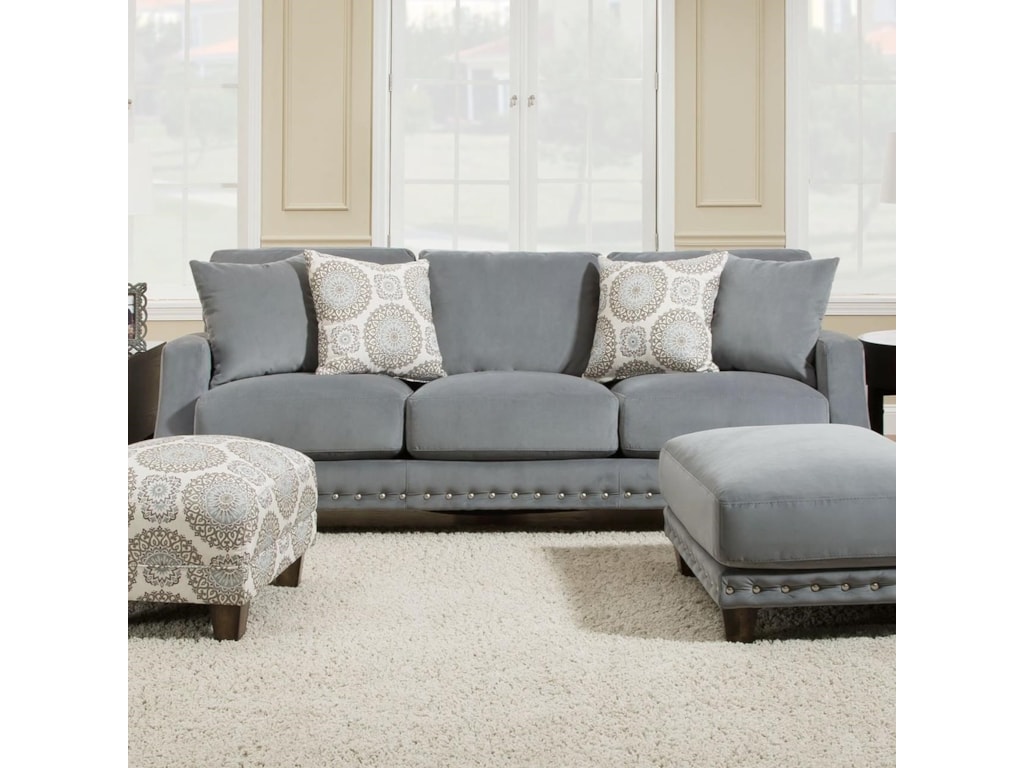 Franklin 863 Sofa With Transitional Style Olinde S Furniture Sofas