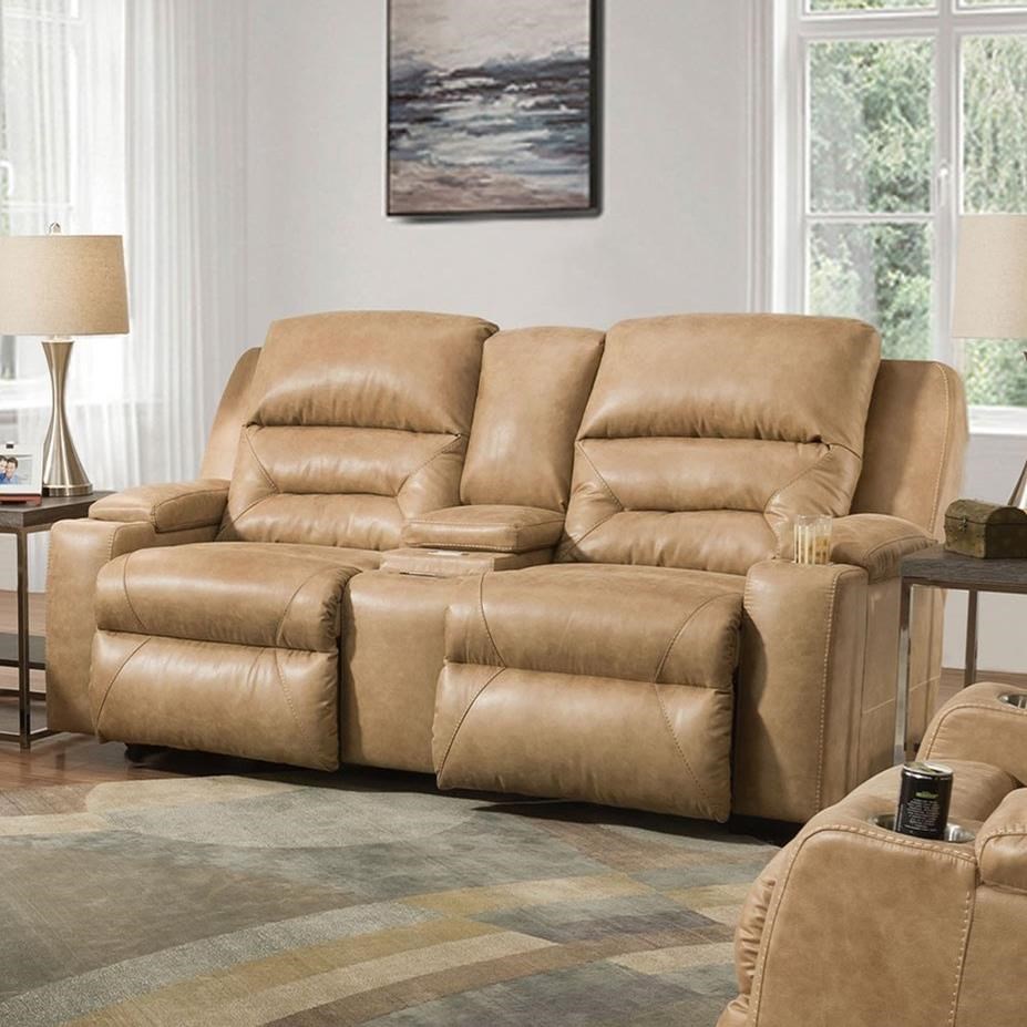 Franklin Beacon Power Reclining Console Loveseat With Power Lumbar And Usb Ports Furniture Superstore Rochester Mn Reclining Loveseats