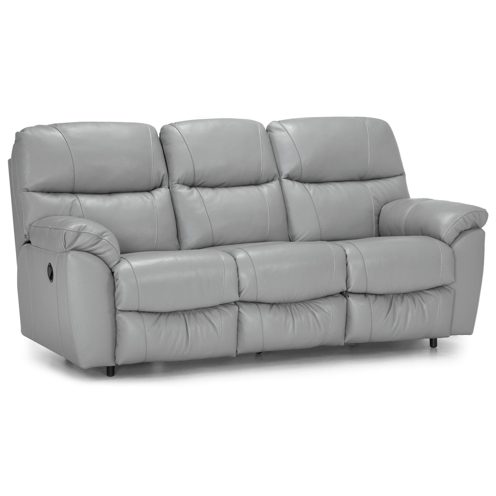 Franklin Cabot Leather Match Reclining Sofa With Manual Release Wilcox Furniture Reclining Sofas