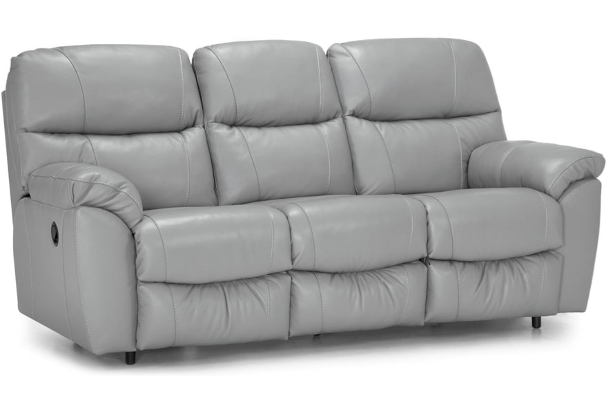 Franklin Cabot Leather Match Reclining Sofa With Manual Release Wilcox Furniture Reclining Sofas