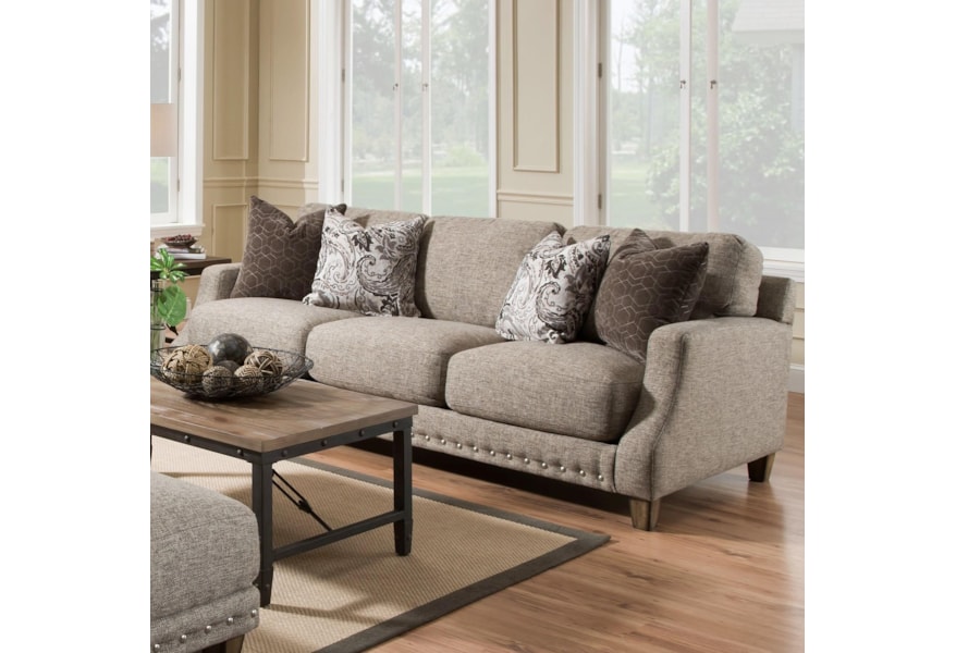 Franklin Cambridge Transitional Sofa With Nail Head Trim Wil Transitional Sofa With Nail Head Trim