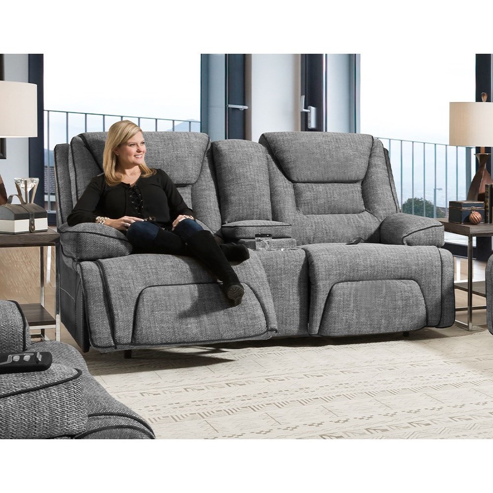 Franklin Centennial Power Reclining Console Loveseat With Usb