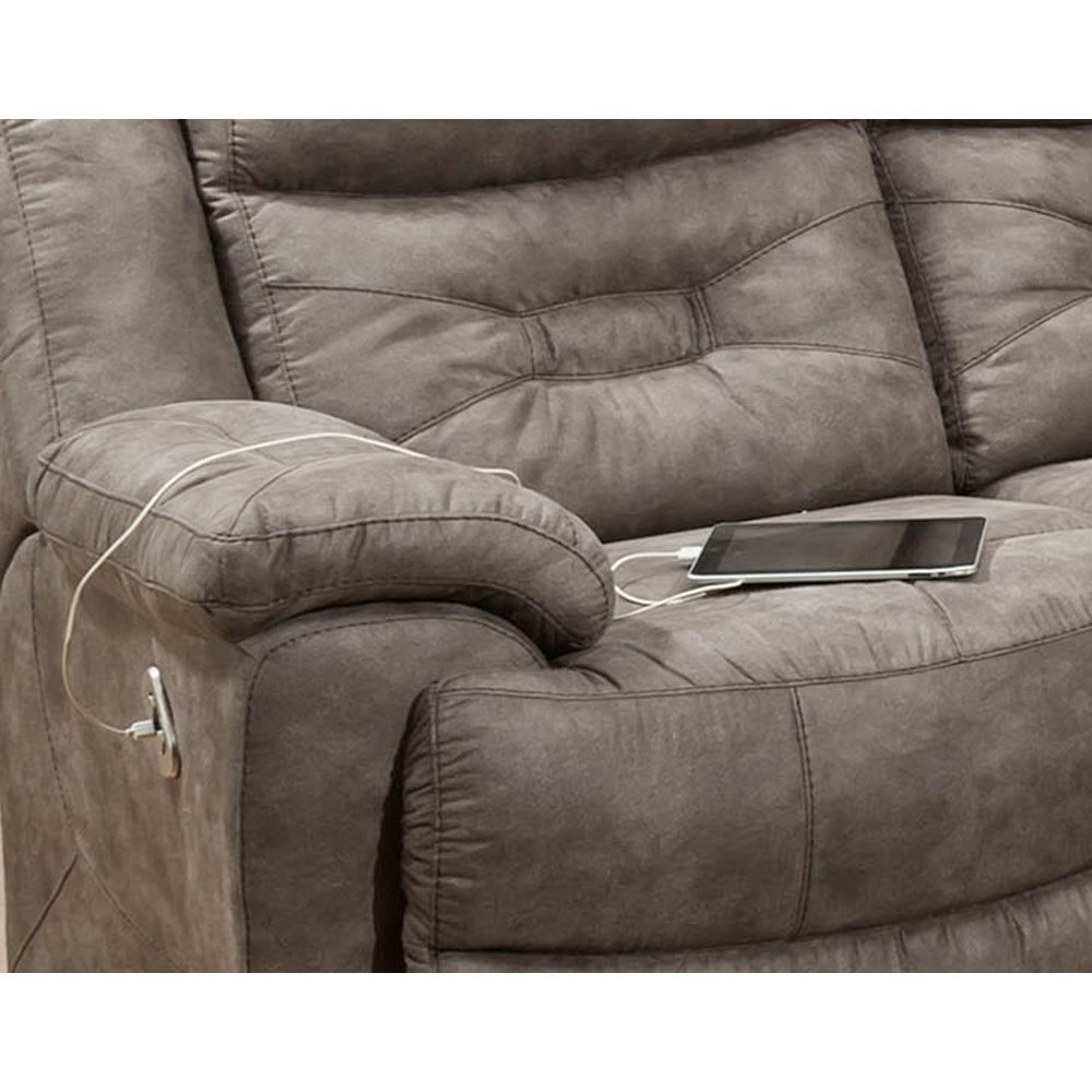 Franklin Endeavor 790 24 3768 06 Casual Power Rocking Reclining Loveseat With Power Headrests And Usb Charging Ports Furniture And Appliancemart Reclining Loveseats