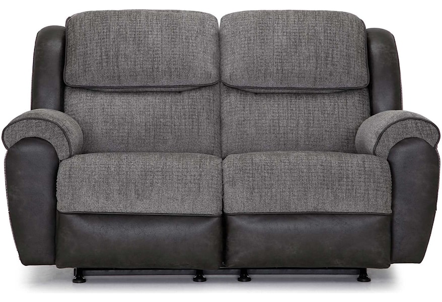 Franklin Gravity Rocking Reclining Loveseat With Two Tone Fabric