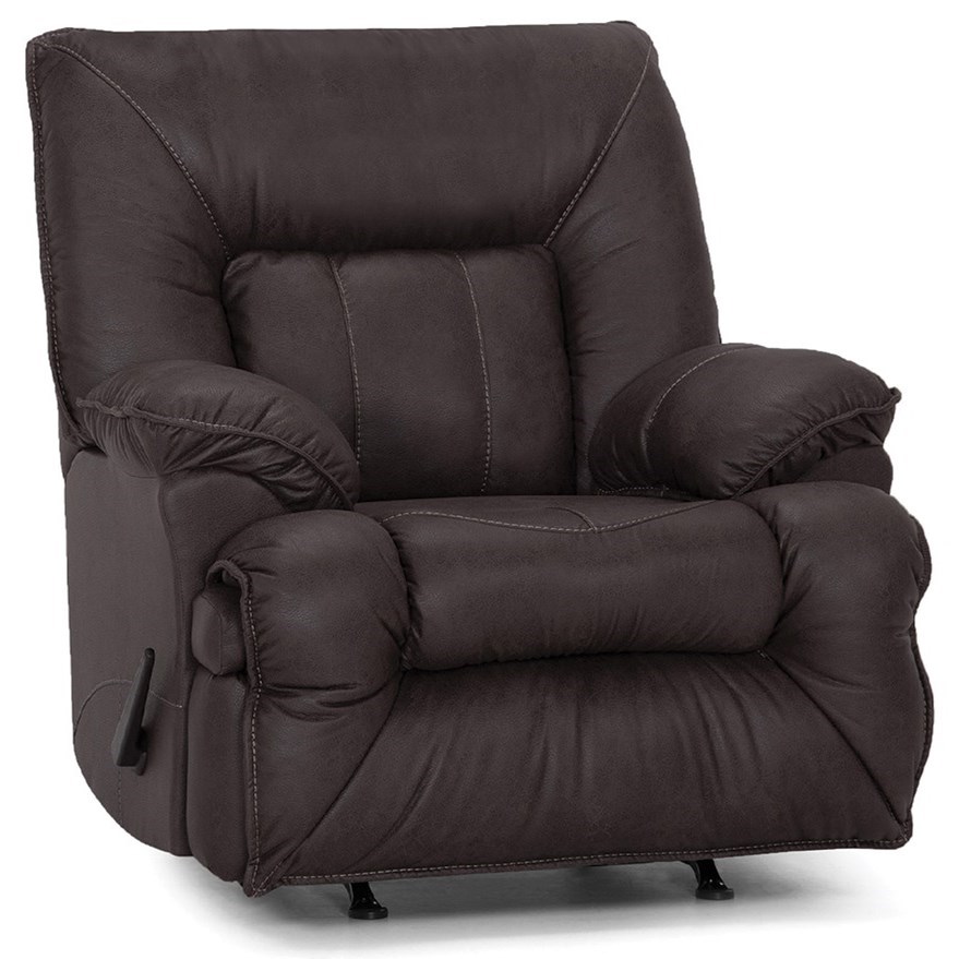 Franklin Hector Rocker Recliner With Pillow Arms Howell Furniture Recliners