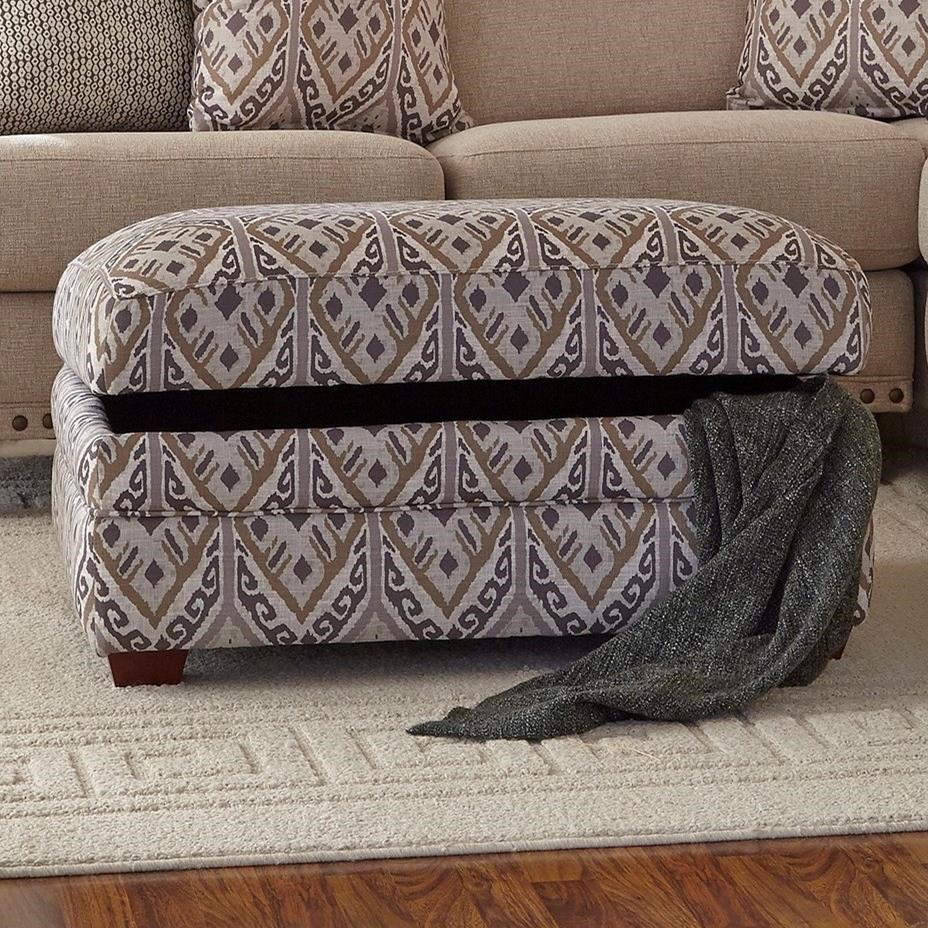 Franklin Anna Storage Ottoman Howell Furniture Ottomans