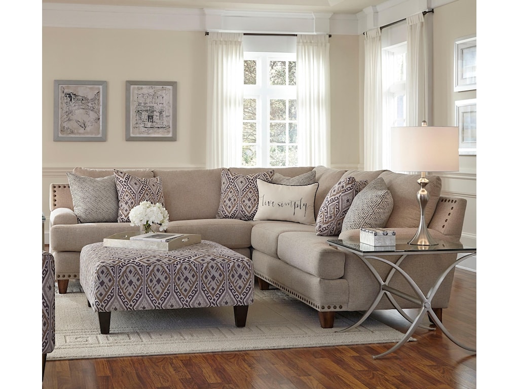 Franklin Anna Sectional Sofa With Four Seats Turk Furniture