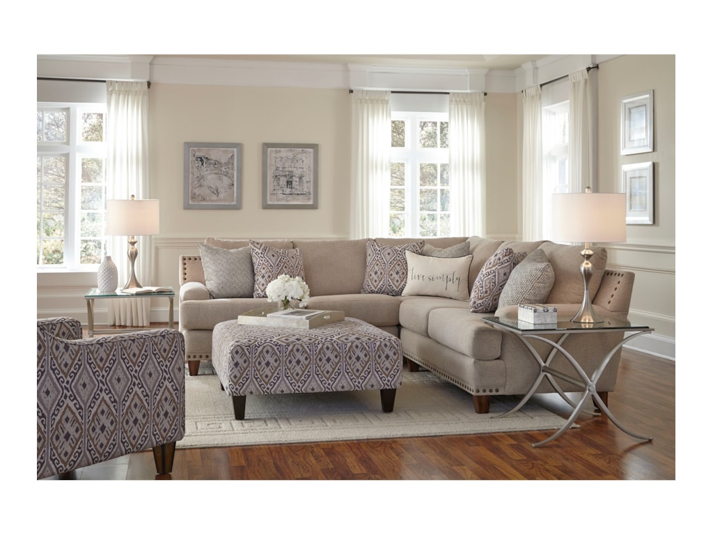 Anna Sectional Sofa With Four Seats By Franklin At Wil Furniture