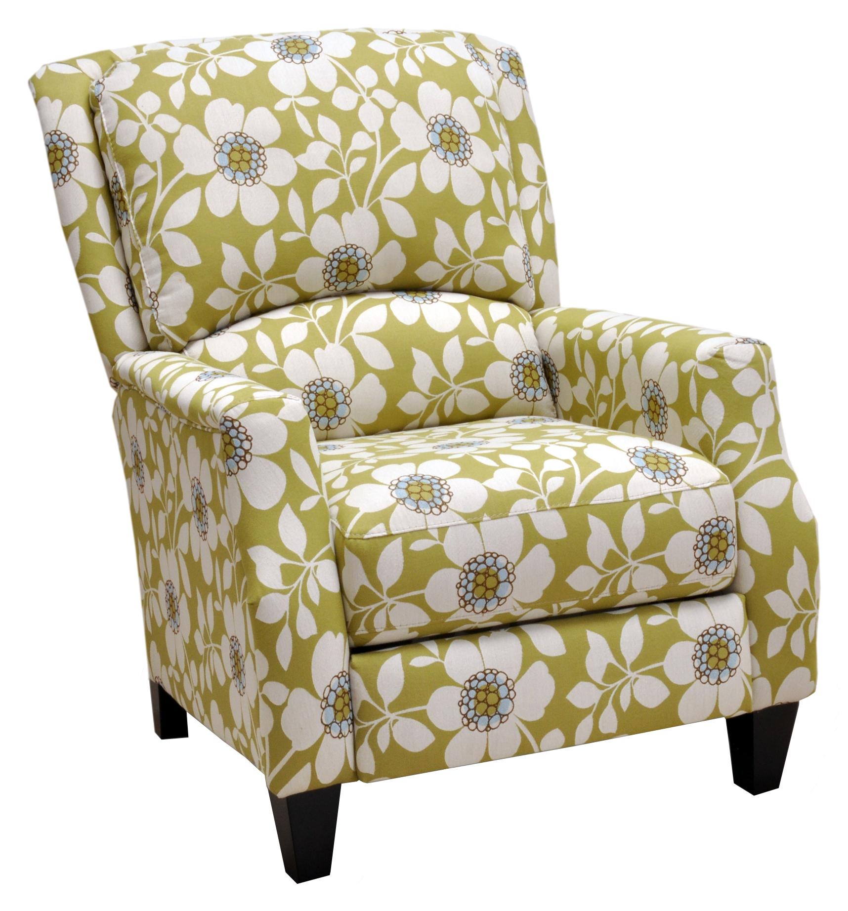 Franklin Franklin Recliners Cosmo Push Back Recliner With Wooden Legs In Contemporary Style Howell Furniture High Leg Recliners