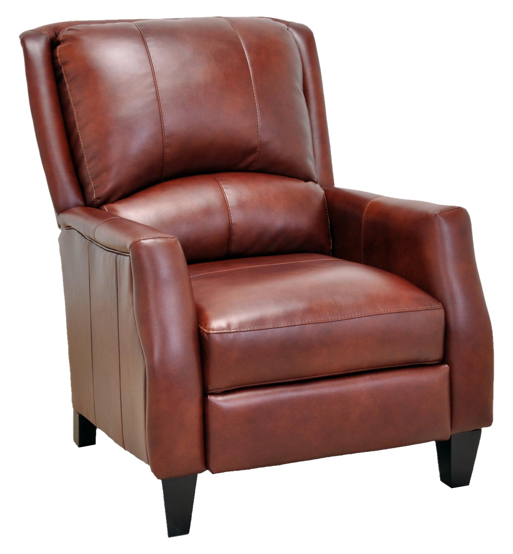 Franklin Franklin Recliners Cosmo Push Back Recliner With Wooden Legs In Contemporary Style Rune S Furniture High Leg Recliners