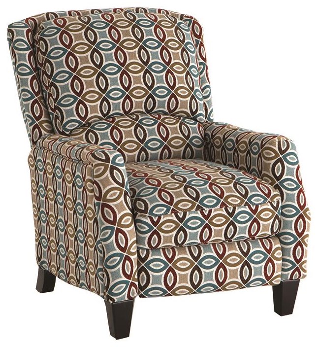 Franklin Franklin Recliners Cosmo Push Back Recliner With Wooden Legs In Contemporary Style Darvin Furniture High Leg Recliners