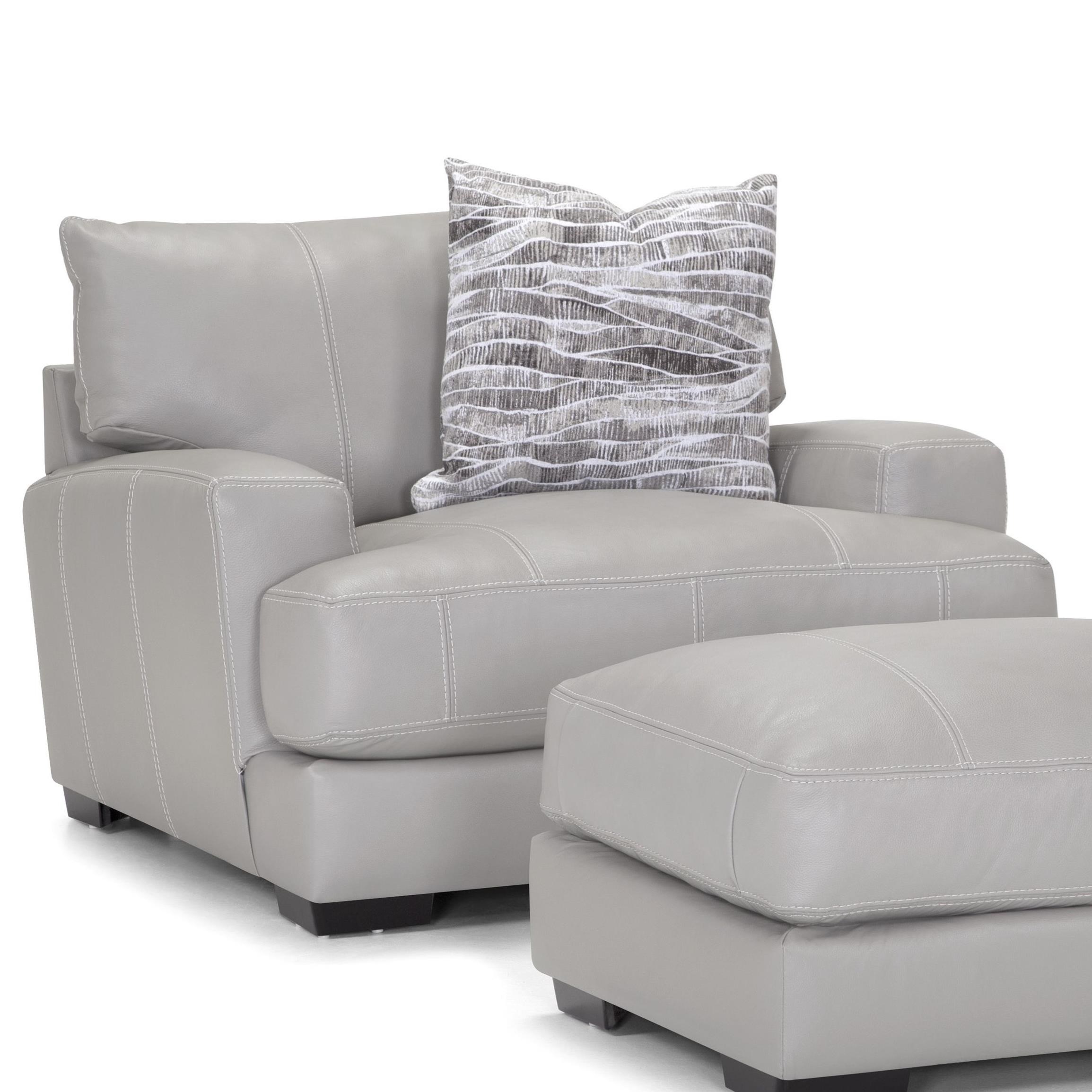 Franklin 909 Contemporary Chair And A Half With Low Track Arms Turk Furniture Chair A Half