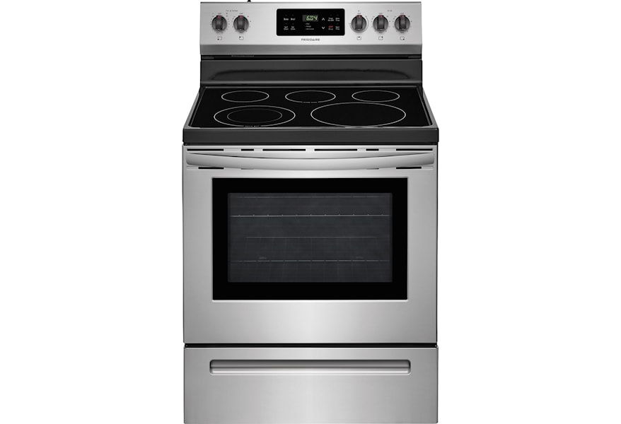 FFEF3054TS Frigidaire 30 Freestanding Electric Range with Quick Boil and  Store-More Storage Drawers - Stainless Steel